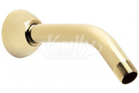 Speakman S-2500-PB 7" Brass Arm & Flange w/ 1/2" MNPT Inlet & Outlet - Polished Brass 