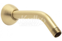 Speakman S-2500-SB 7" Brass Arm & Flange w/ 1/2" MNPT Inlet & Outlet - Brushed Brass