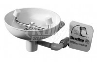 Bradley S19-220BPT Eyewash (with Stainless Steel Receptor, Tailpiece, and P-Trap)