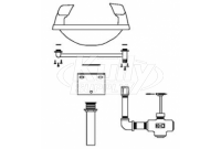 Speakman SE-410 Wall-Mounted Eye/Face Wash (with Rectangular Stainless Steel Receptor)