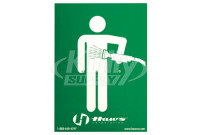 Haws SP176 Drench Hose Sign