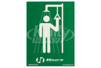Haws SP177 Drench Shower Sign