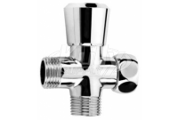 Speakman VS-111 Shower Diverter, 1/2" FNPS Inlet & 1/2 MNPS Outlet - Polished Chrome