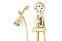 Speakman VS-122252-PB Combination Handheld & Fixed Showerhead w/Slide Bar - Polished Brass (Discontinued)