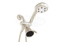 Speakman VS-222252-BN Combination Handheld & Fixed Showerhead w/ 3-way Diverter Bracket - Brushed Nickel (Discontinued)