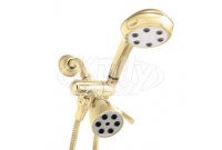 Speakman VS-222252-PB Combination Handheld & Fixed Showerhead w/ 3-way Diverter Bracket - Polished Brass (Discontinued)