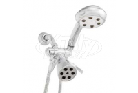 Speakman VS-222252 Combination Handheld & Fixed Showerhead w/ 3-way Diverter Bracket -  Polished Chrome