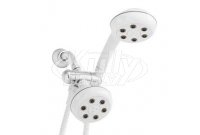 Speakman VS-222620-WHT Combination Handheld & Fixed Showerhead w/ 3-way Diverter Bracket - White (Discontinued)