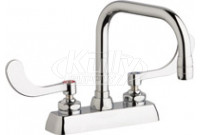 Chicago W4D-DB6AE35-317AB Hot and Cold Water Washboard Sink Faucet