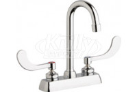 Chicago W4D-GN1AE35-317AB Hot and Cold Water Washboard Sink Faucet