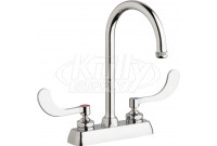 Chicago W4D-GN2AE1-317ABCP Hot and Cold Water Workboard Sink Faucet