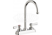 Chicago W4D-GN2AE1-369ABCP Hot and Cold Water Workboard Sink Faucet