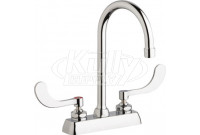 Chicago W4D-GN2AE35-317AB Hot and Cold Water Washboard Sink Faucet