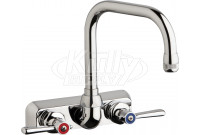 Chicago W4W-DB6AE1-369ABCP Hot and Cold Water Workboard Sink Faucet