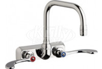 Chicago W4W-DB6AE35-317AB Hot and Cold Water Washboard Sink Faucet