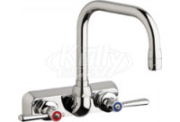 Chicago W4W-DB6AE35-369AB Hot and Cold Water Washboard Sink Faucet