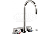 Chicago W4W-G2E35-369AB Hot and Cold Water Washboard Sink Faucet