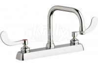 Chicago W8D-DB6AE1-317ABCP Hot and Cold Water Workboard Sink Faucet