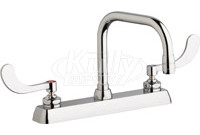 Chicago W8D-DB6AE35-317AB Hot and Cold Water Washboard Sink Faucet