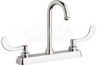Chicago W8D-GN1AE1-317ABCP Hot and Cold Water Workboard Sink Faucet