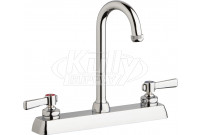 Chicago W8D-GN1AE1-369ABCP Hot and Cold Water Workboard Sink Faucet