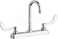 Chicago W8D-GN1AE35-317AB Hot and Cold Water Washboard Sink Faucet