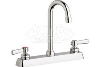 Chicago W8D-GN1AE35-369AB Hot and Cold Water Washboard Sink Faucet