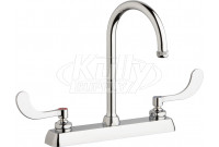 Chicago W8D-GN2AE1-317ABCP Hot and Cold Water Workboard Sink Faucet