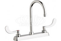 Chicago W8D-GN2AE35-317AB Hot and Cold Water Washboard Sink Faucet