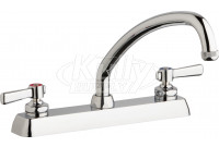 Chicago W8D-L9E1-369ABCP Hot and Cold Water Workboard Sink Faucet