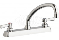 Chicago W8D-L9E35-369ABCP Hot and Cold Water Workboard Sink Faucet