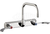 Chicago W8W-DB6AE35-317AB Hot and Cold Water Washboard Sink Faucet