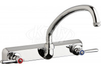 Chicago W8W-L9E1-369ABCP Hot and Cold Water Workboard Sink Faucet