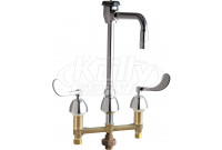 Chicago 786-TWG8BVBE3MAB Concealed Hot and Cold Water Sink Faucet with Third Water Inlet