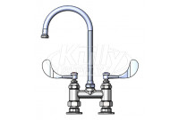 T&S Brass B-0325-WH4 Double Pantry Faucet