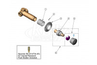T&S Brass B-1029 Concealed Straight Slow Self-Closing Valve Parts Breakdown