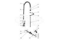 T&S Brass B-2261-B Series Pre-Rinse Parts Breakdown