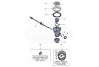 T&S Brass Twist Waste Less Overflow Parts Breakdown