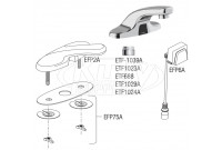 Sloan EBF-650 Battery-Powered Bluetooth Sensor Faucet Parts Breakdown (Post-2019)