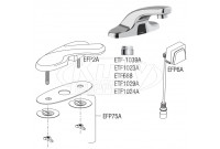 Sloan ETF-600 Hardwired Bluetooth Sensor Faucet Parts Breakdown (Post-2019)