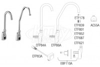 Sloan ETF-500 Hardwired Bluetooth Sensor Faucet Parts Breakdown (Post-2019)