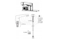 Sloan ETF-660 Hardwired Bluetooth Sensor Faucet Parts Breakdown (Post-2019)