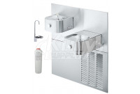 Elkay LNTE8FK Filtered In-Wall Dual Drinking Fountain with Glass Filler