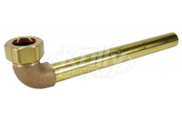 Sloan F-15-A Rough Brass Elbow & Tailpiece 3/4" (for 10-3/4" Wall Depth)