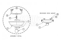 Recessed Deck Mount Eyewash