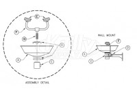 Wall Mount Eye/Face Wash w/ Bowl