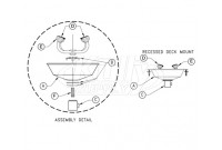 Recessed Deck Mount Eye/Face Wash