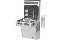 Halsey Taylor HydroBoost HTHB-HAC8WF-SS Filtered Stainless Steel Drinking Fountain with Bottle Filler