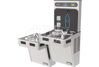 Halsey Taylor HydroBoost HTHB-HAC8BLRSS-NF Stainless Steel Dual Drinking Fountain with Bottle Filler