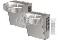 Halsey Taylor HVR8HDBL-WF Filtered Heavy Duty Vandal-Resistant Dual Drinking Fountain